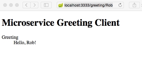 Greeting-Client-Service Test